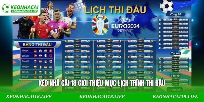 Kèo Nhà Cái 18 giới thiệu mục lịch trình thi đấu