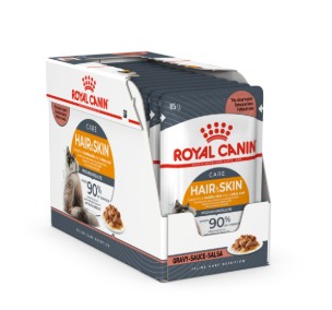 Royal Canin Feline Care Nutrition Hair & Skin Jelly (Wet Food - Pouches) 12 x 85 g