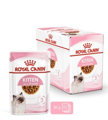 Royal Canin Feline Health Nutrition Kitten Gravy (Wet Food - Pouches) 12 x 85 g